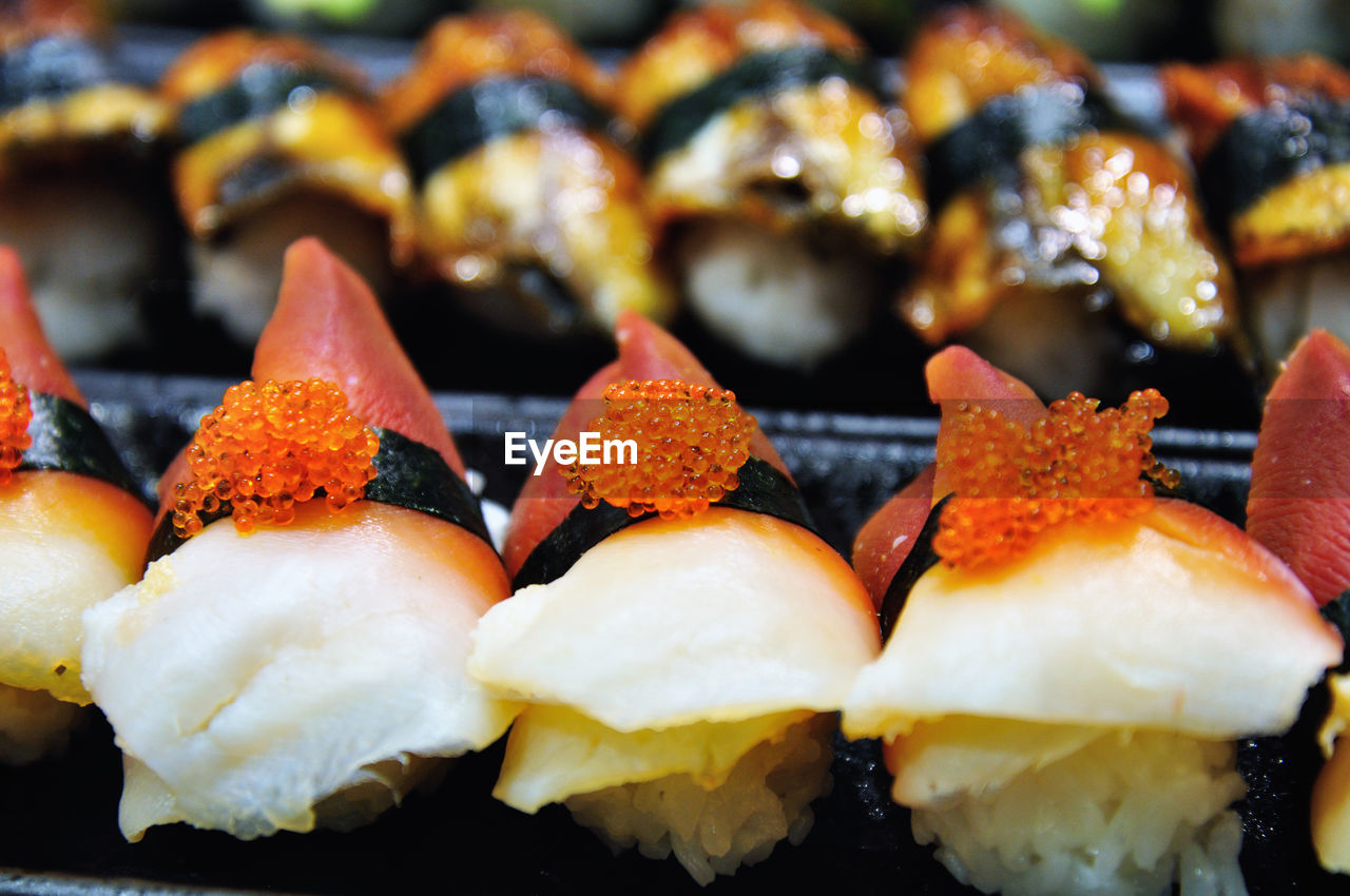 Close-up of sushi