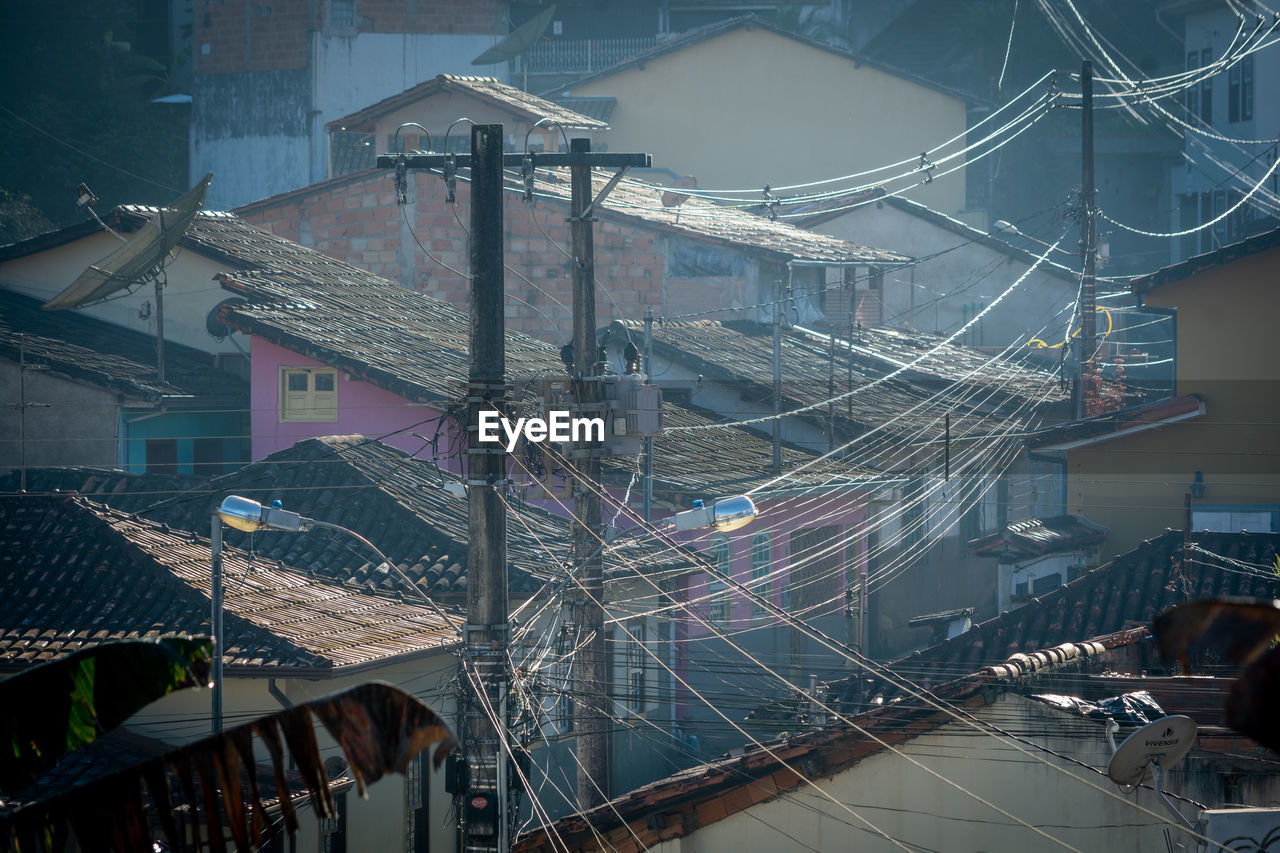 HIGH ANGLE VIEW OF BUILDINGS AT CITY