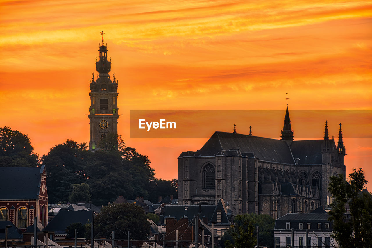 VIEW OF CATHEDRAL AT SUNSET