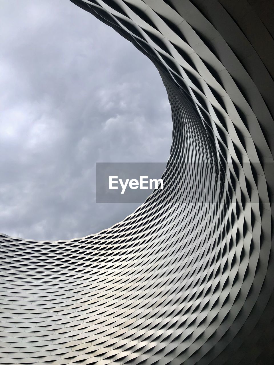 low angle view of modern building against sky