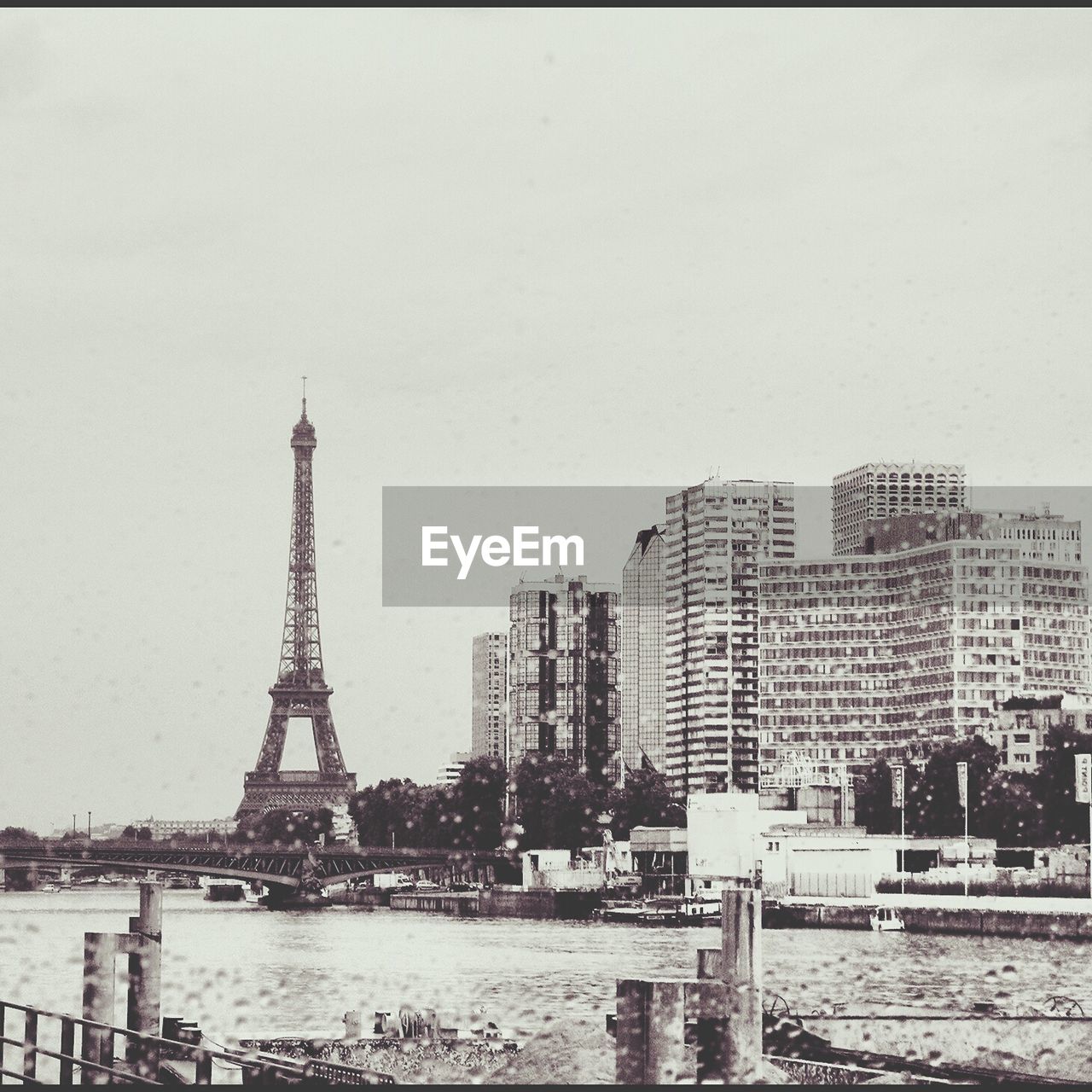 VIEW OF CITYSCAPE WITH EIFFEL TOWER IN BACKGROUND