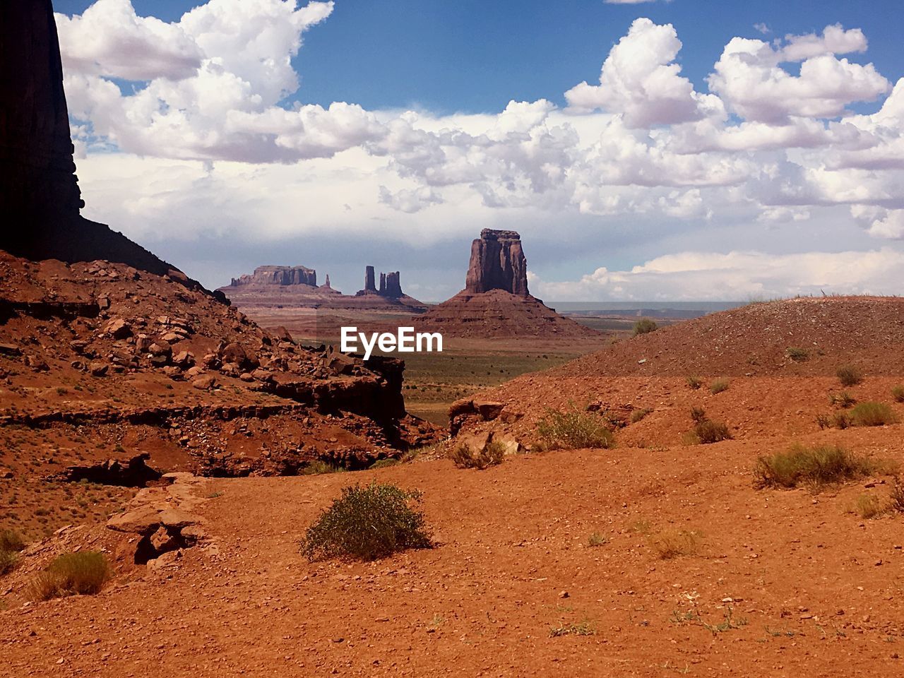 Scenic view of rocky mountains against sky