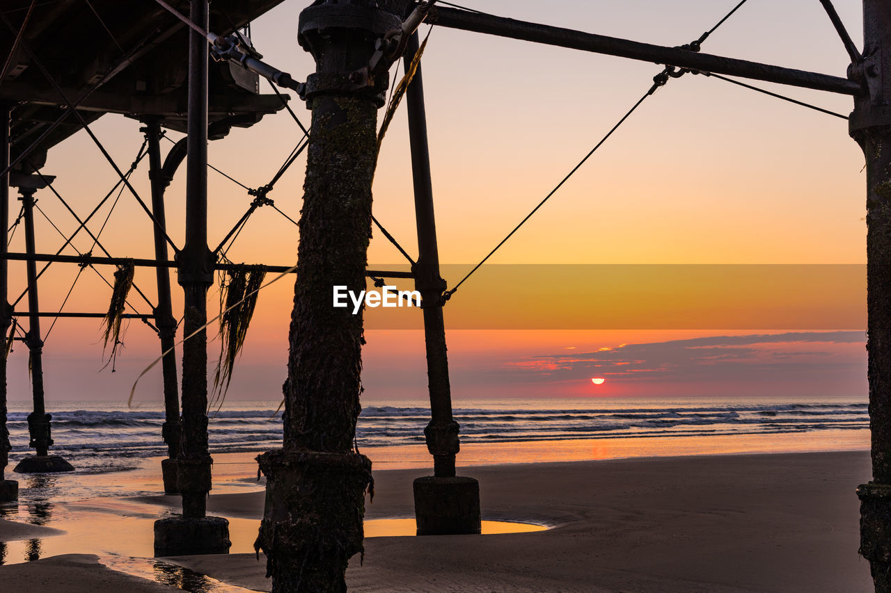 SCENIC VIEW OF SEA DURING SUNSET