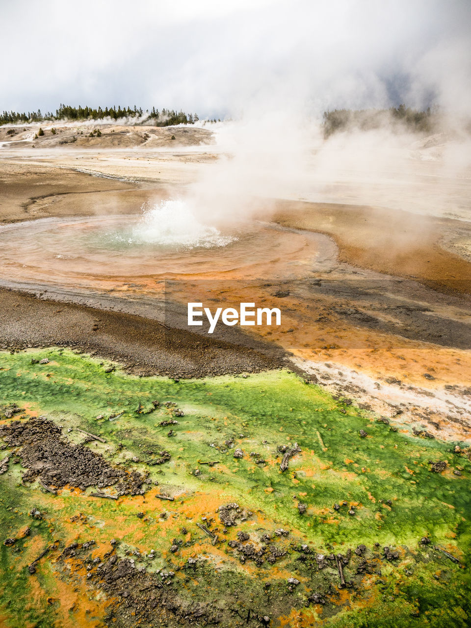 View of hot spring