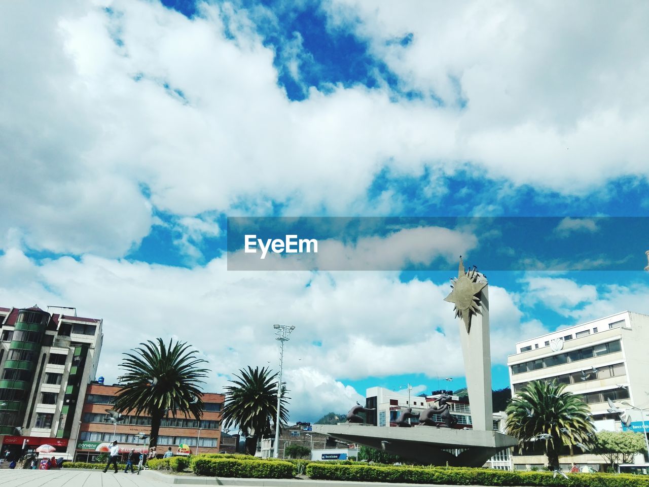 PANORAMIC VIEW OF BUILDINGS AGAINST SKY