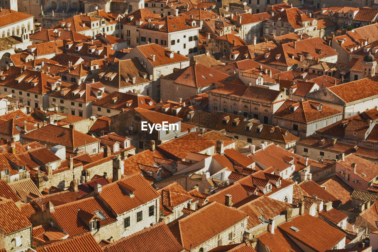 High angle view of townscape