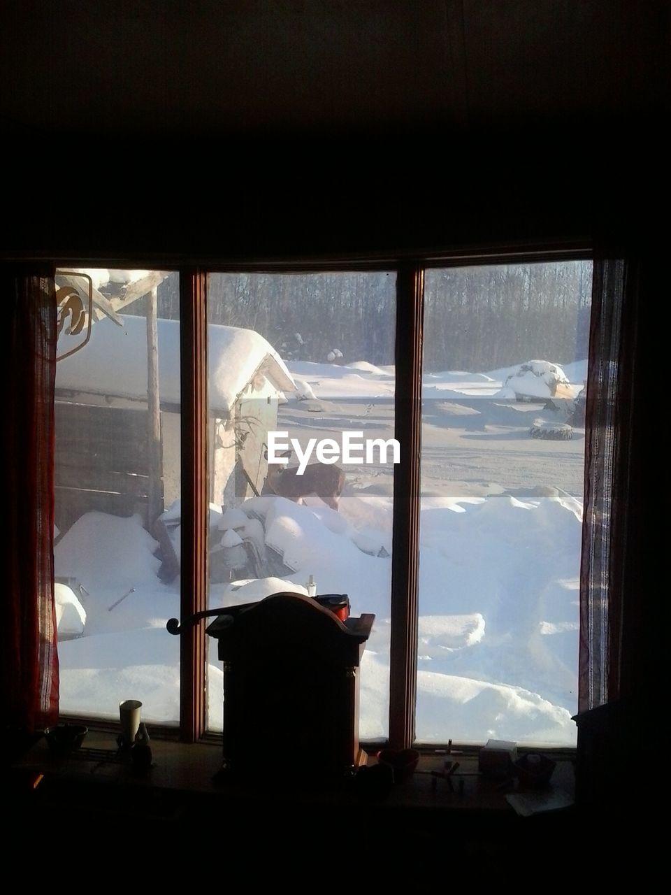 window, mountain, snow, sky, winter, indoors, looking through window, silhouette, real people, cloud - sky, cold temperature, scenics, day, nature, one person, beauty in nature, people