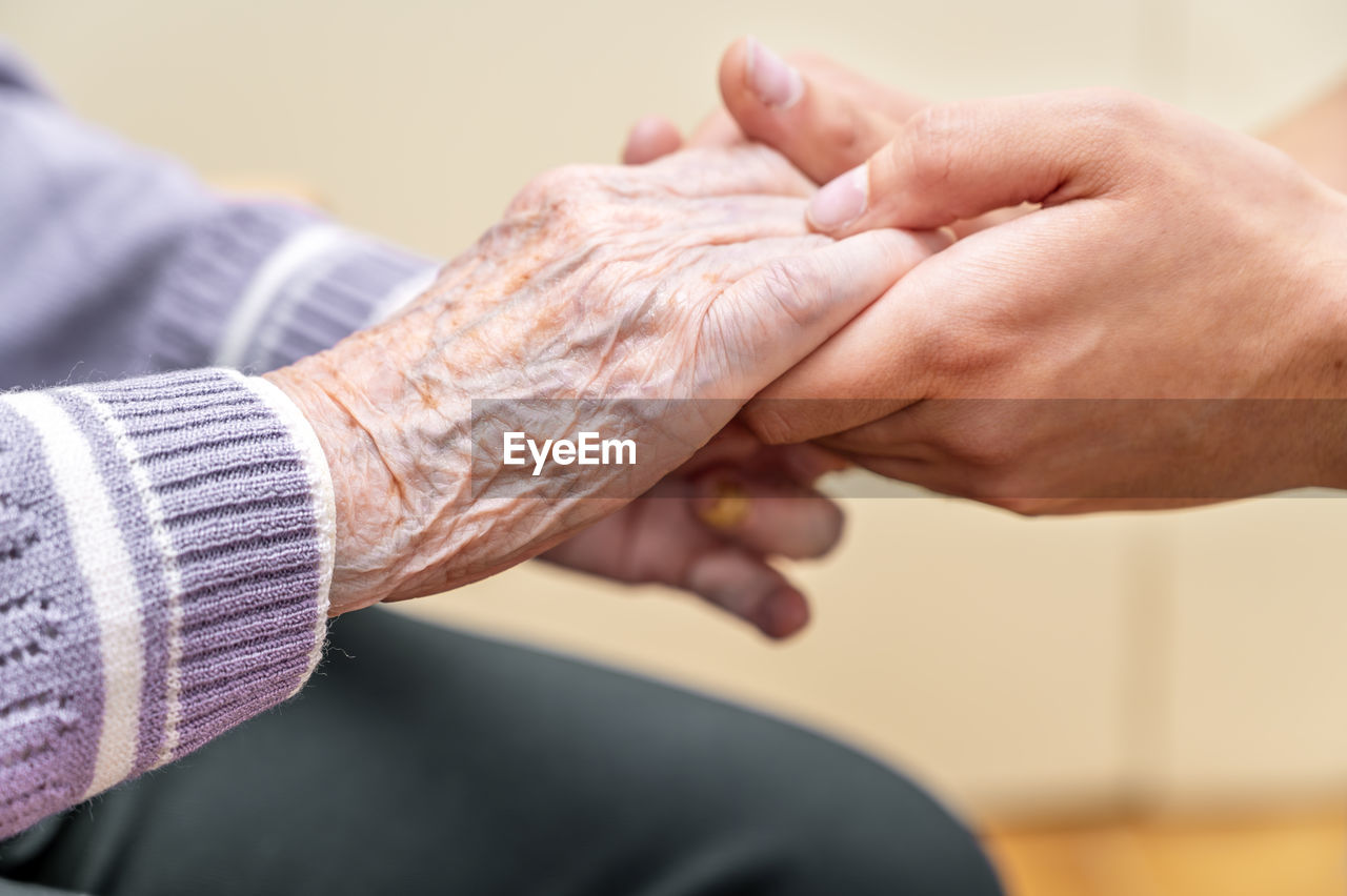 cropped image of man with hands