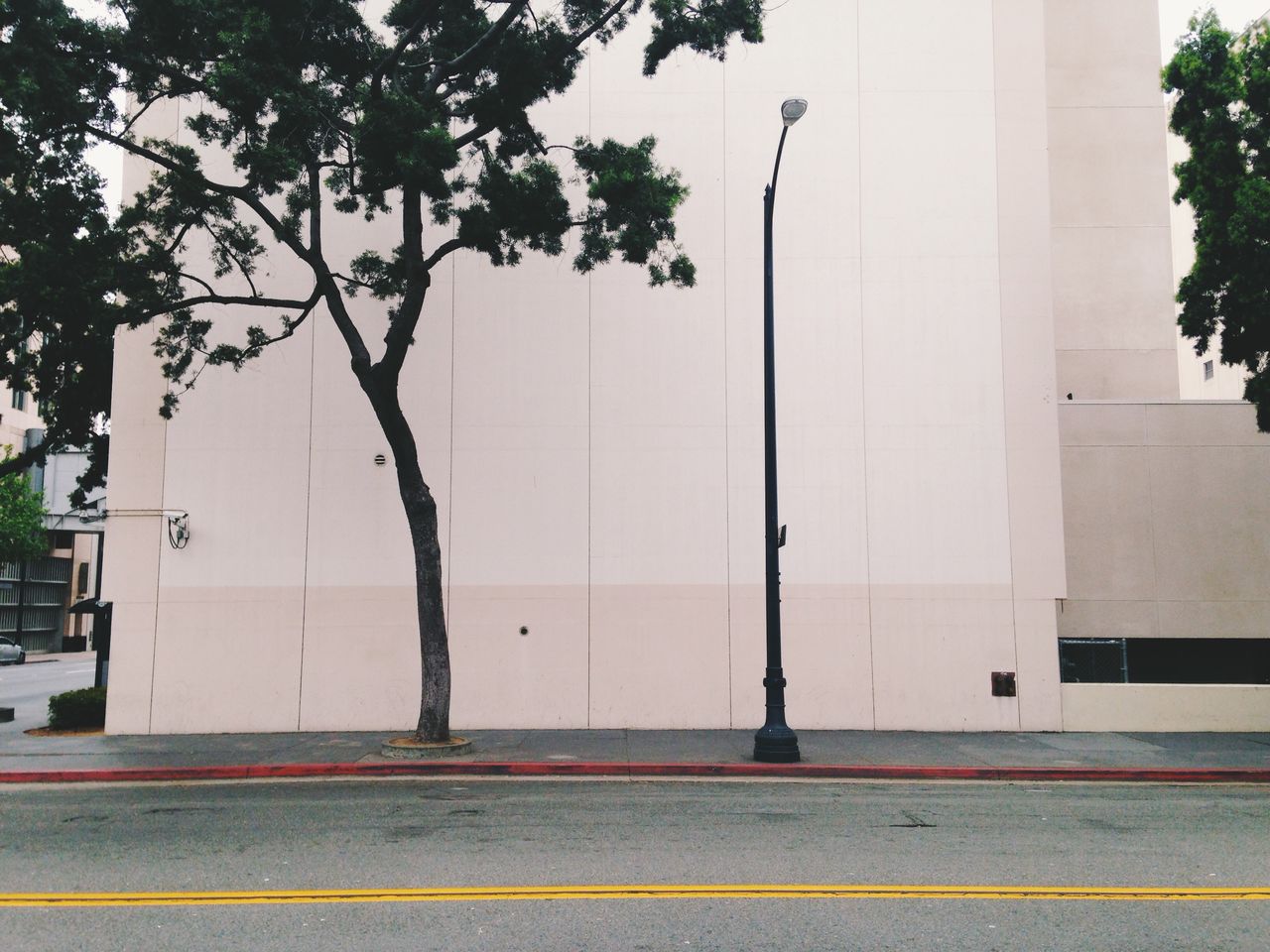 Road in front of building