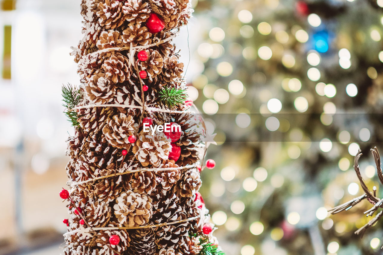 Close-up of christmas tree