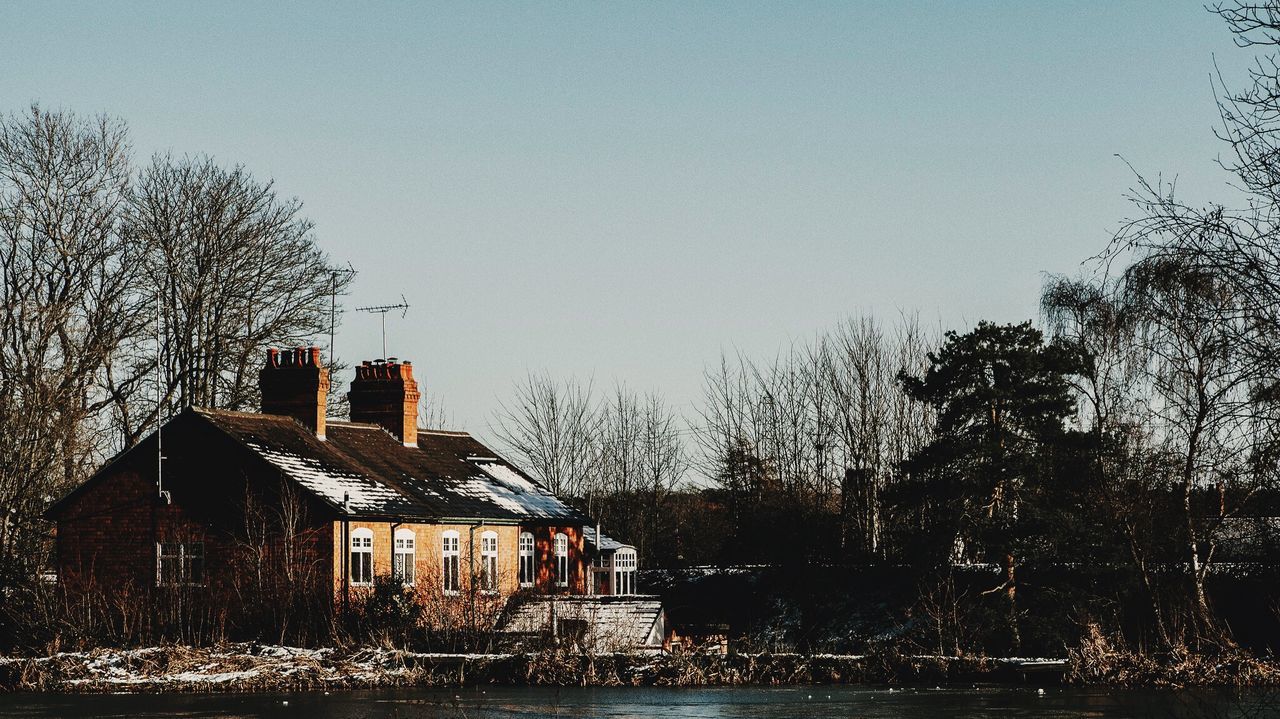 ABANDONED HOUSE DURING WINTER