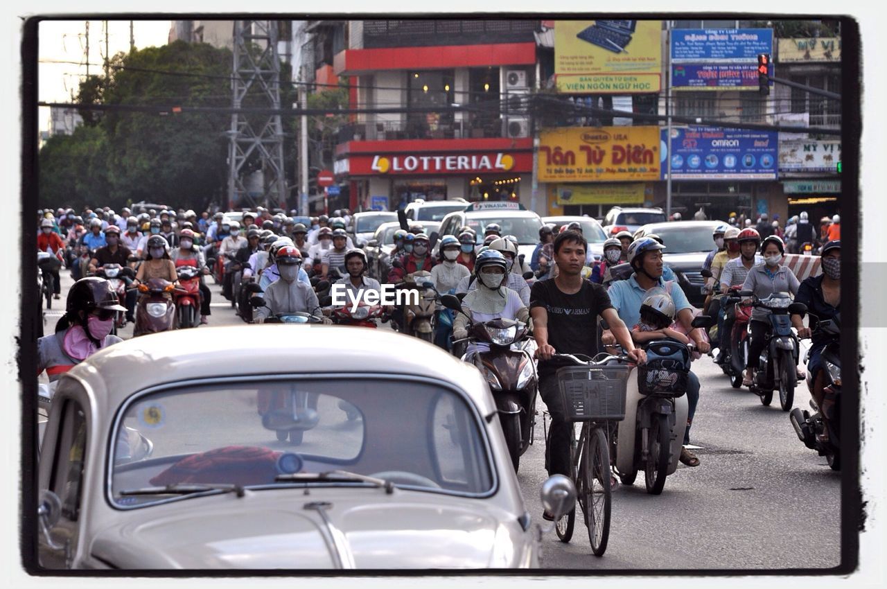 View of crowded street
