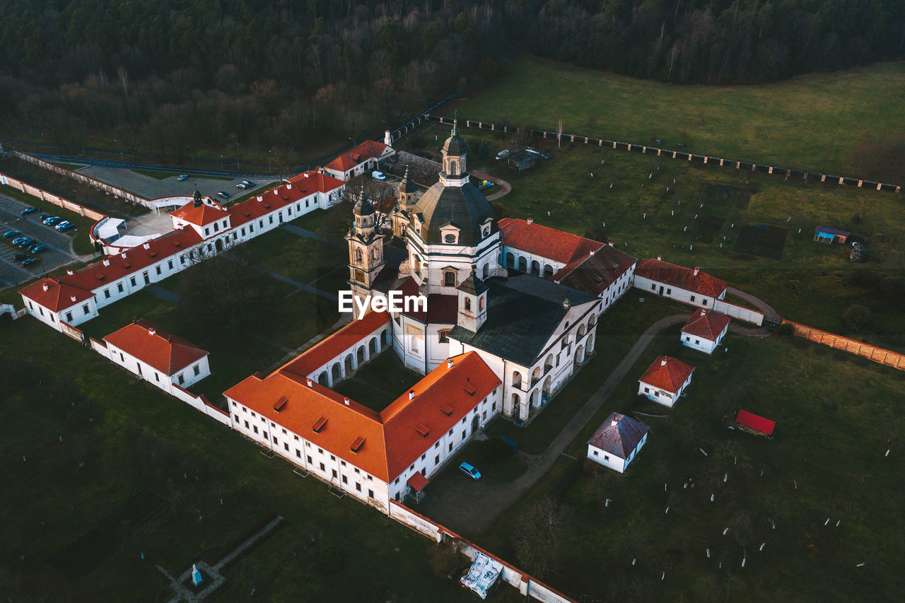 Aerial view of palace