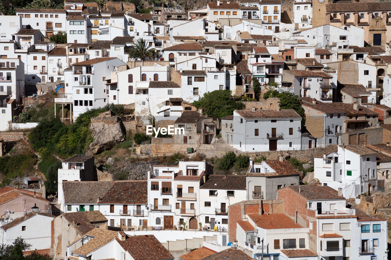 HIGH ANGLE VIEW OF BUILDINGS