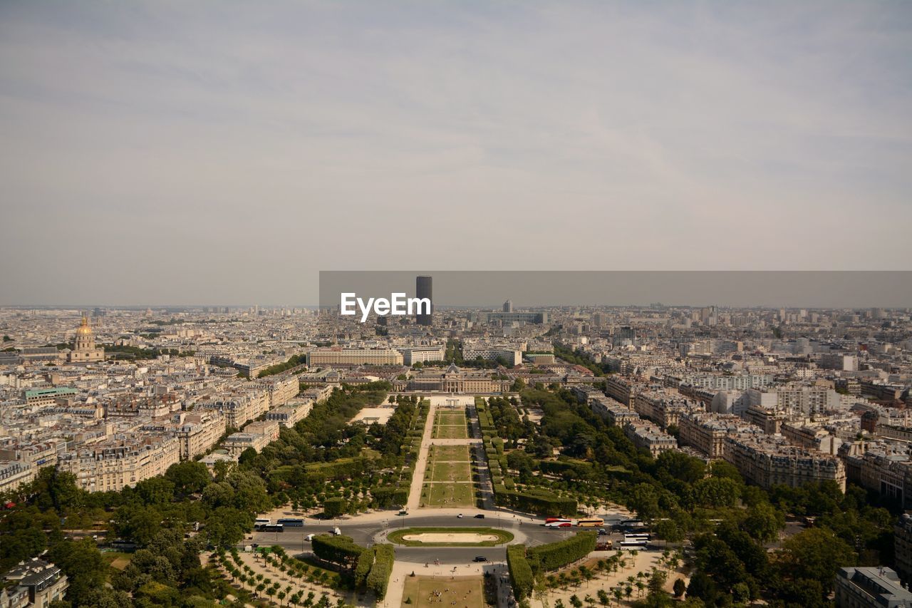 View from tour eiffel towards tour montparnasse