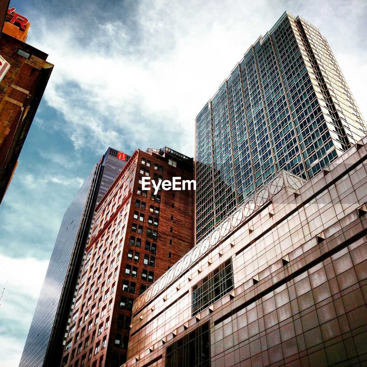 Exterior of modern buildings against sky