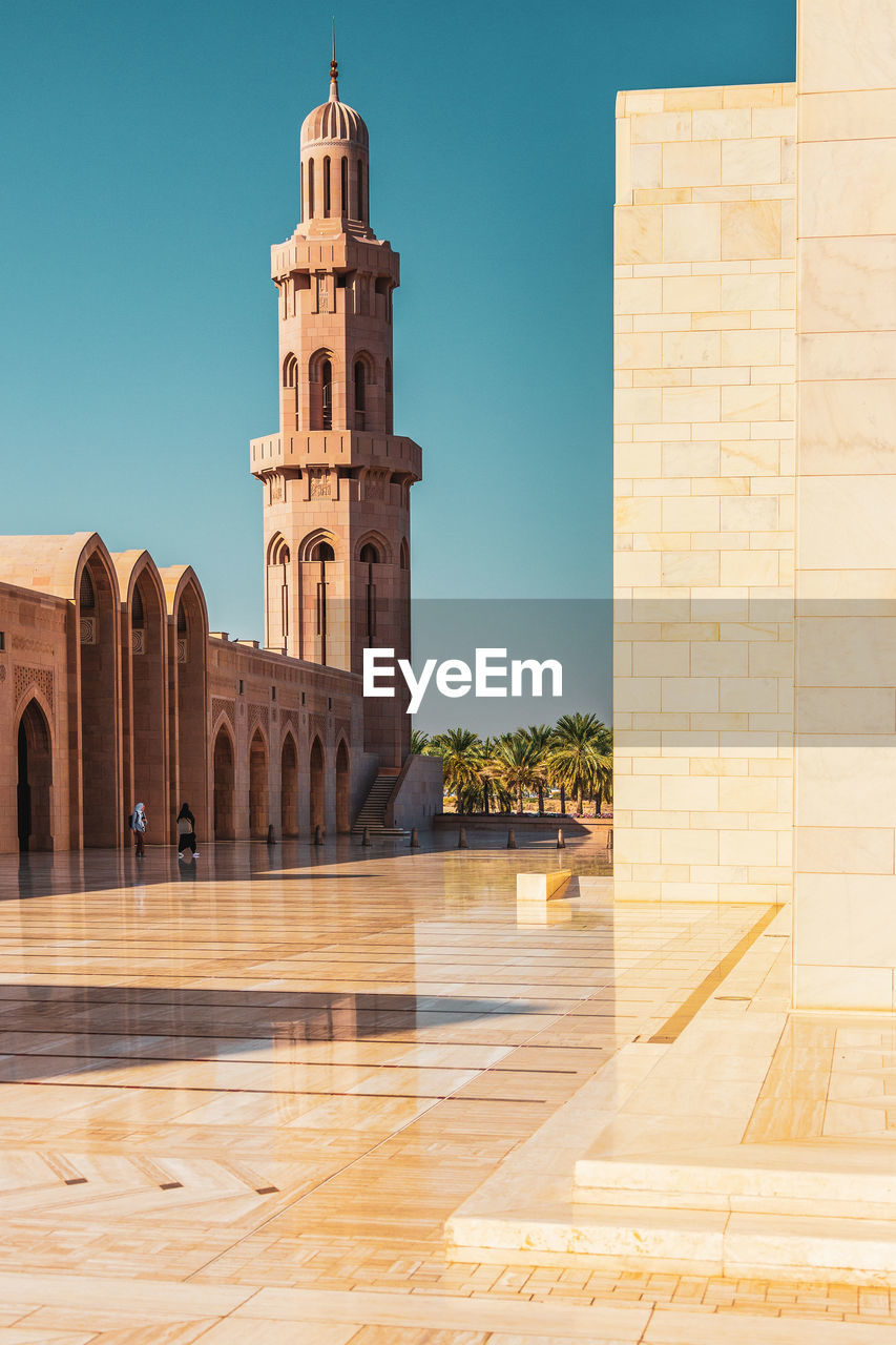 The sultan qaboos grand mosque in muscat, oman.