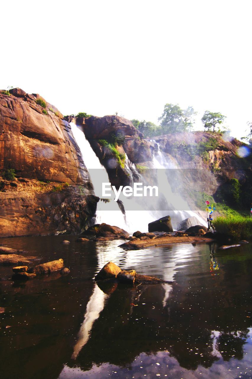 SCENIC VIEW OF WATERFALL