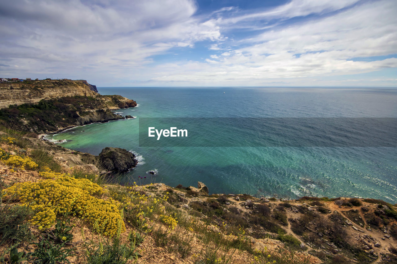 Scenic view of sea against sky