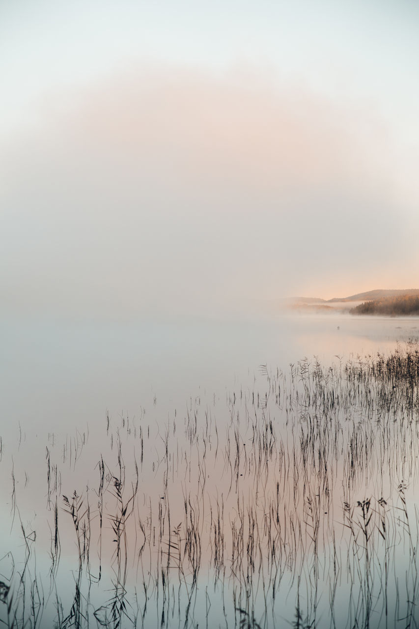 SCENIC VIEW OF LAKE DURING SUNSET