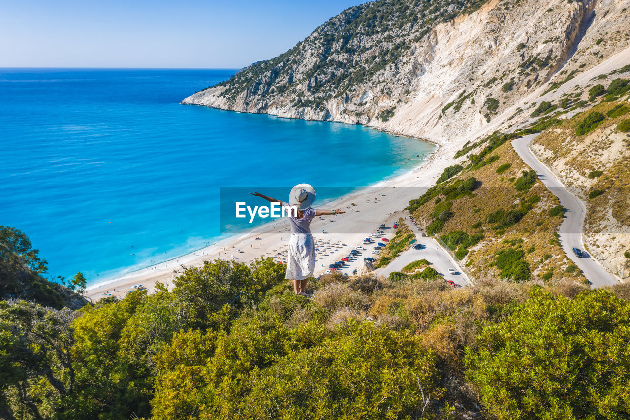 SCENIC VIEW OF SEA AGAINST TREES