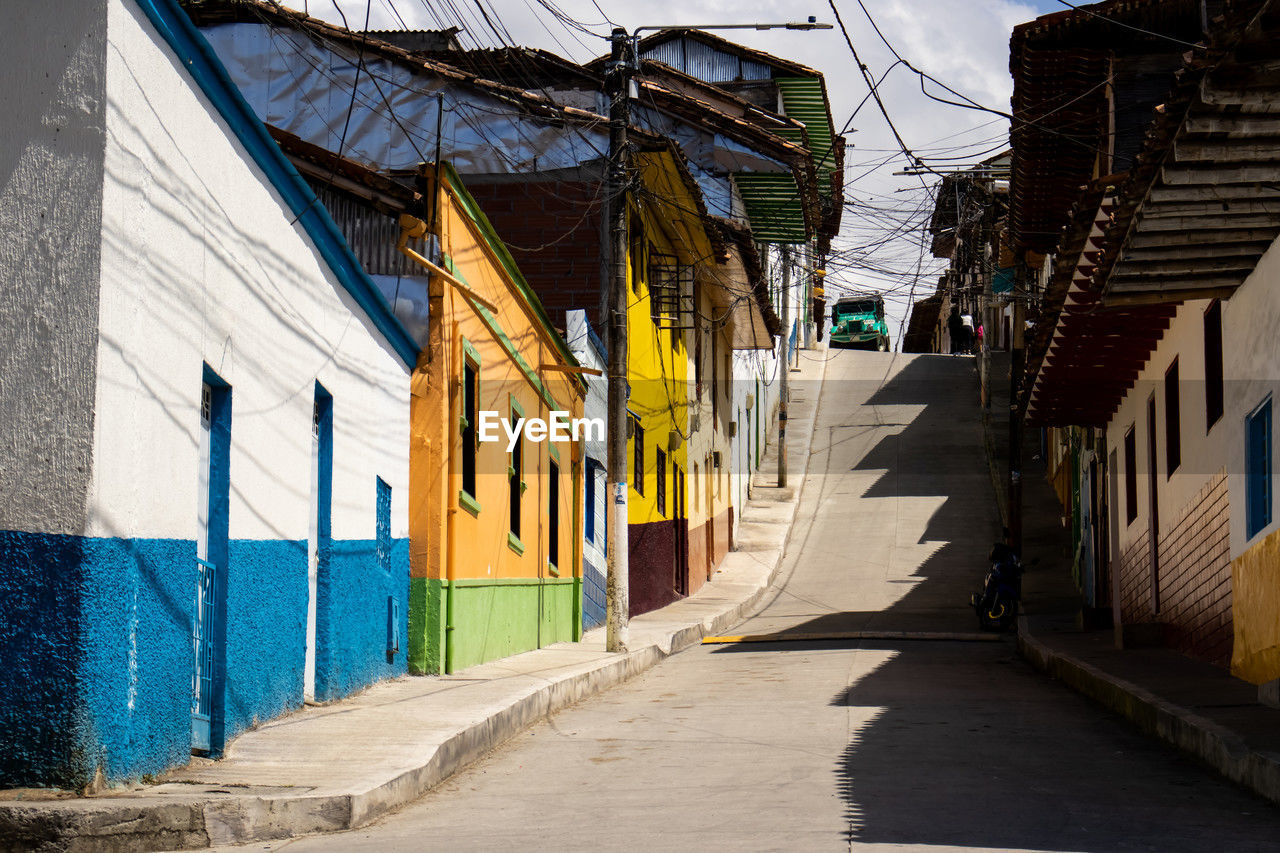 Heritage town of salamina located at the caldas department in colombia. traditional yipao.