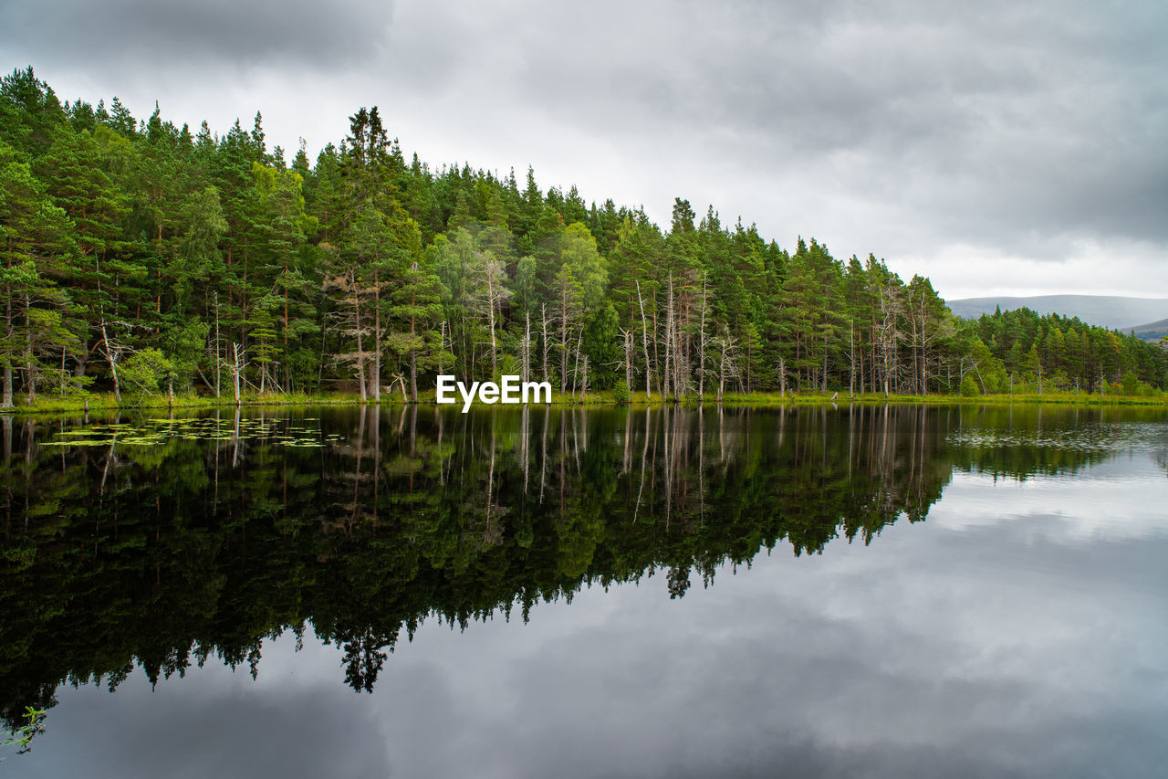 Uath lochans, reflecting lake, scotland, united kingdom