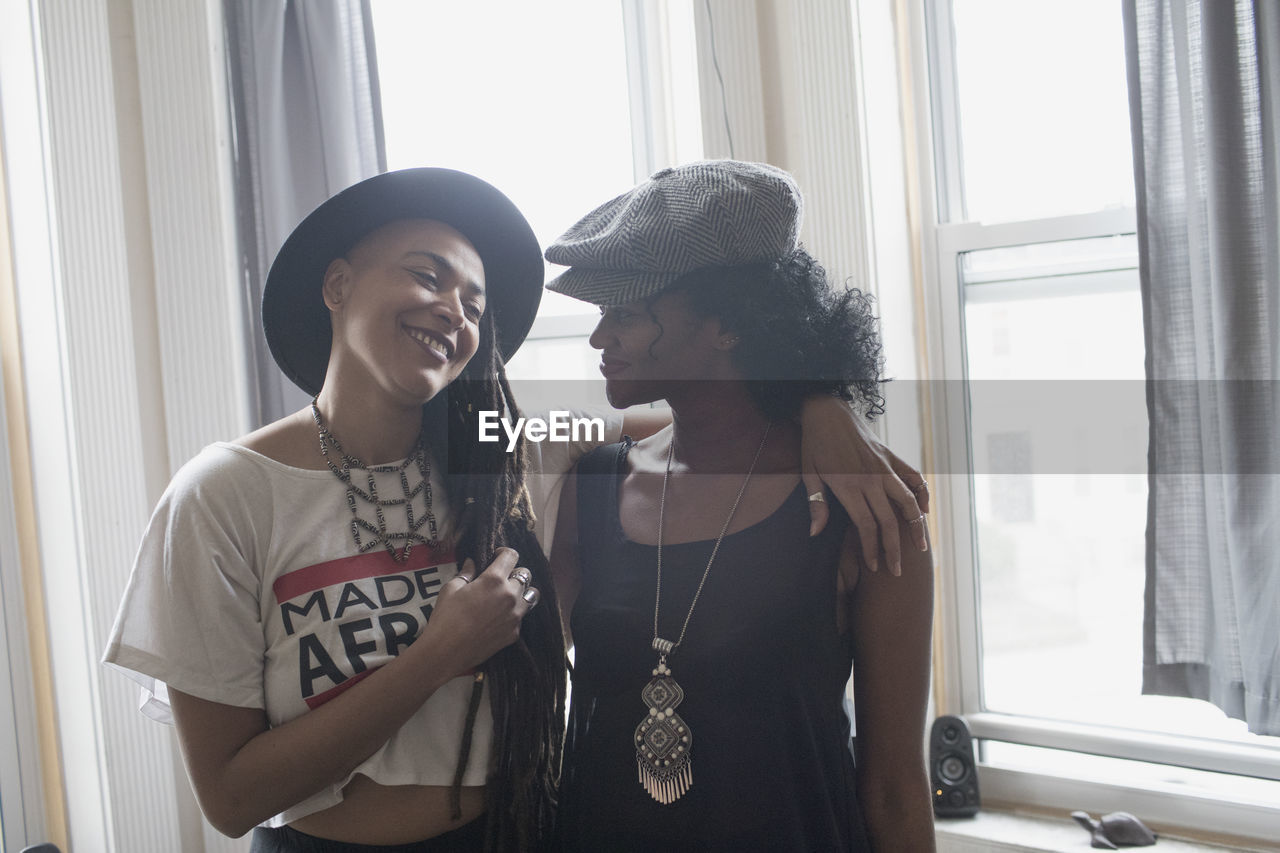 Two stylish young women