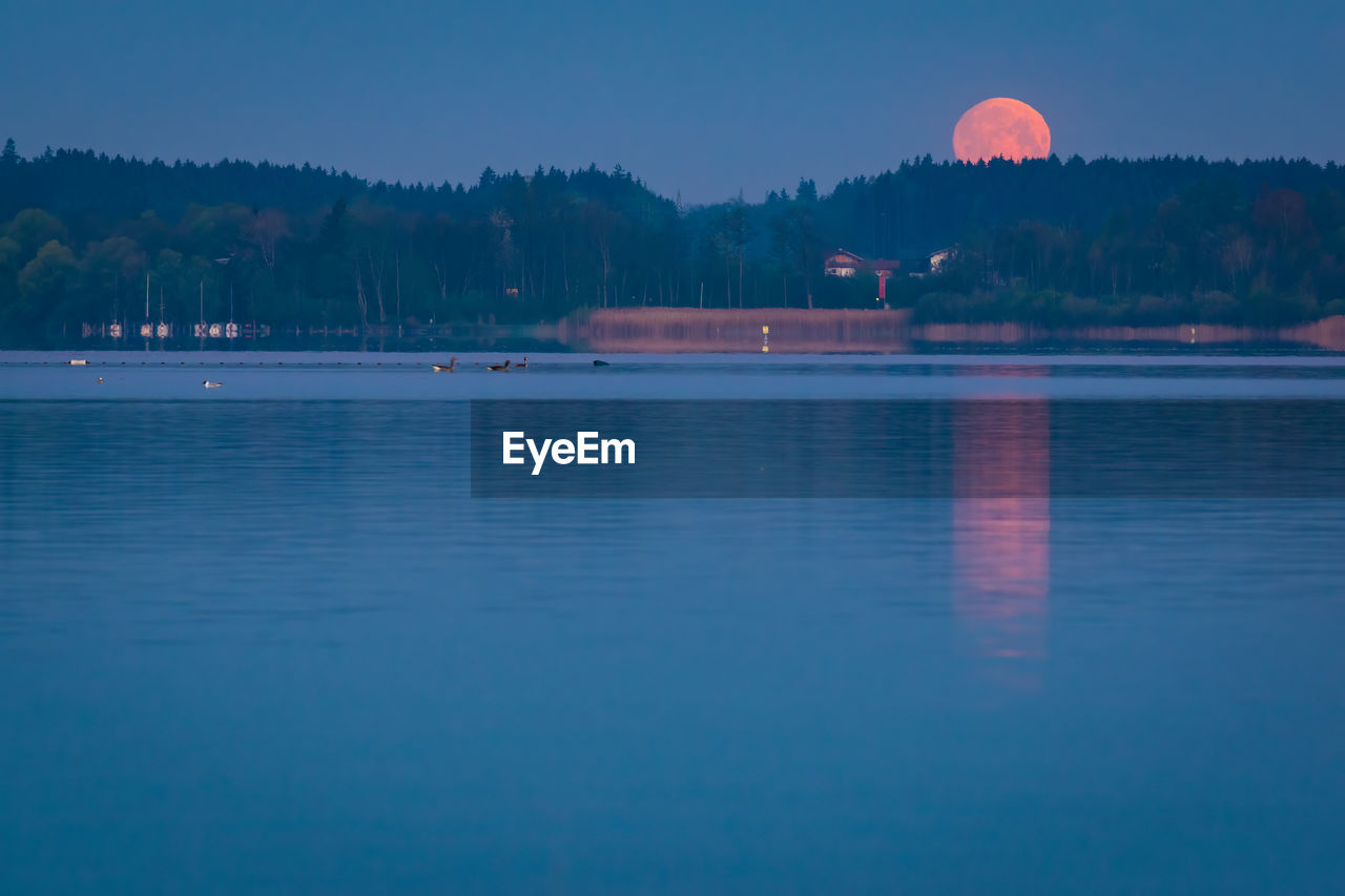 VIEW OF LAKE AGAINST SKY