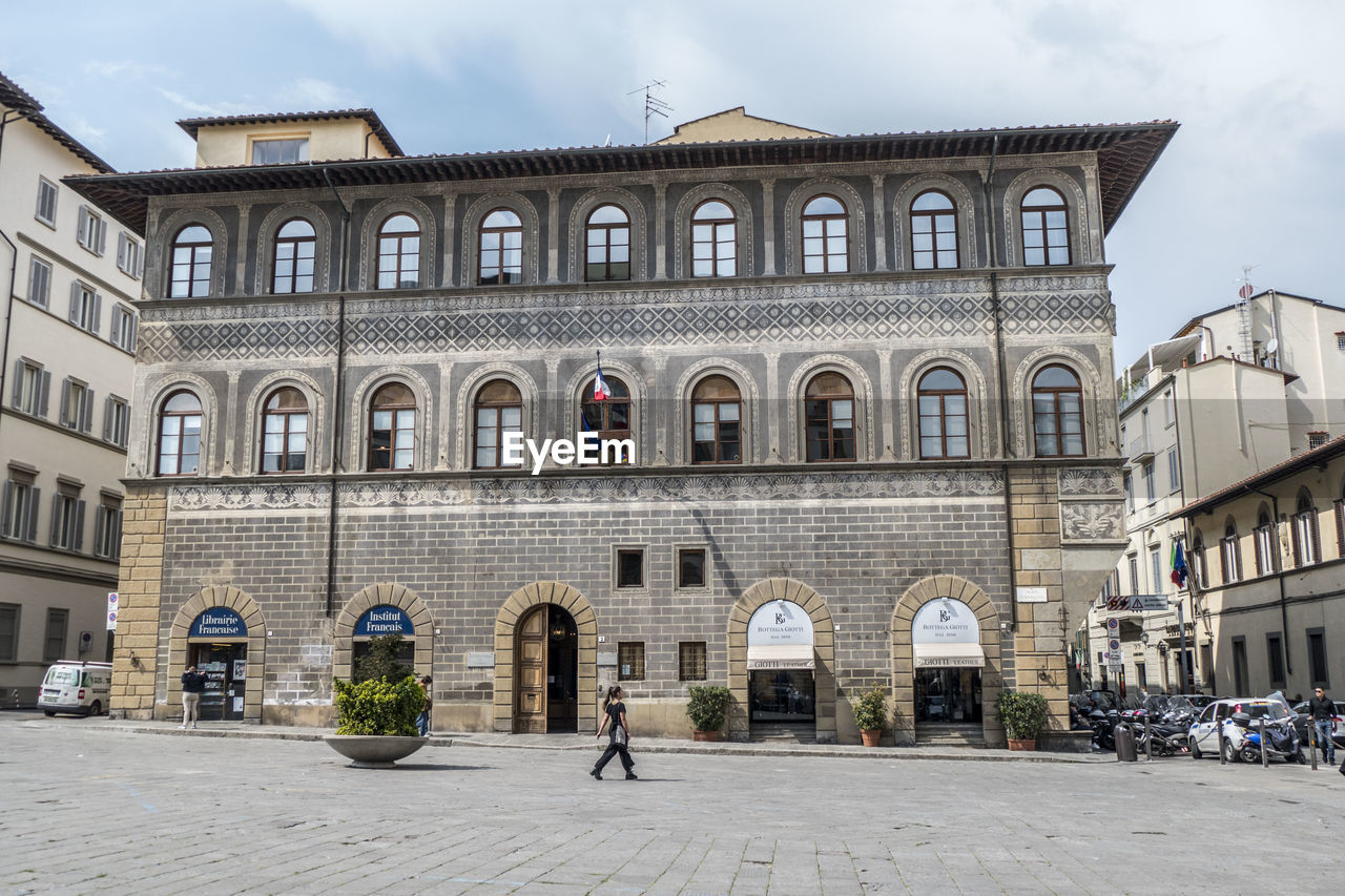 Painted facade in florence