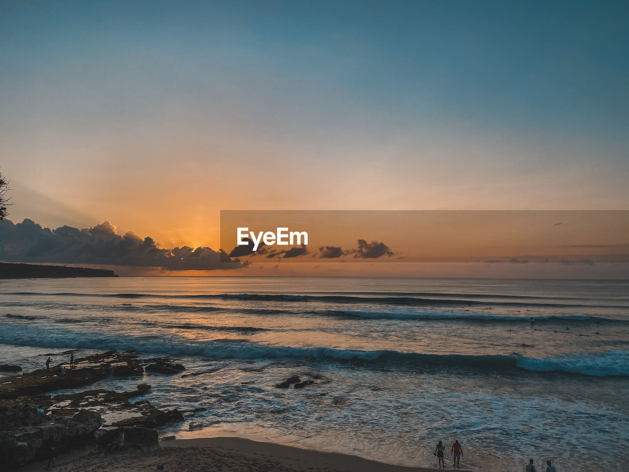 SCENIC VIEW OF SEA DURING SUNSET