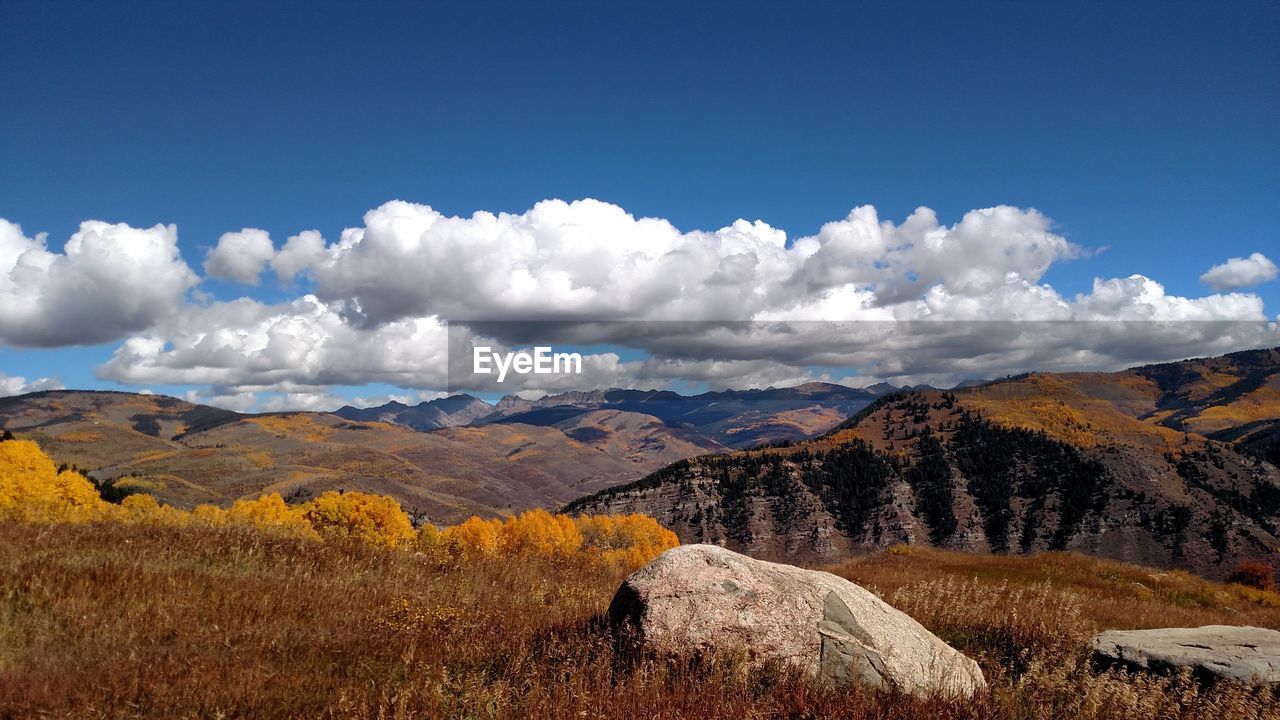 Panoramic view of landscape against sky