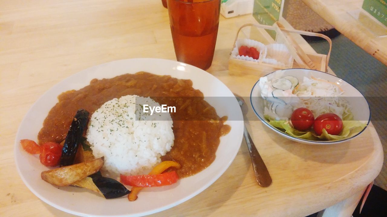 CLOSE-UP OF SERVED IN PLATE