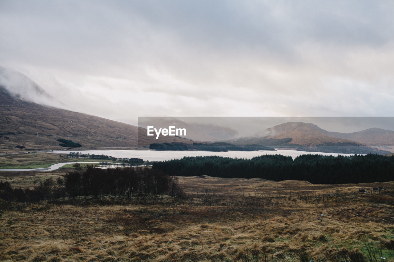 SCENIC VIEW OF LANDSCAPE AGAINST CLOUDY SKY