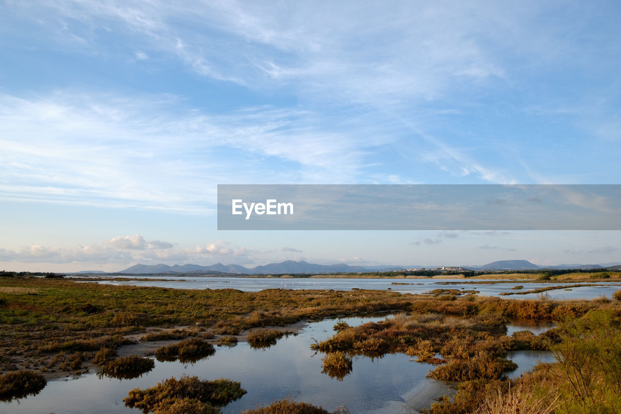 LAKE AGAINST SKY