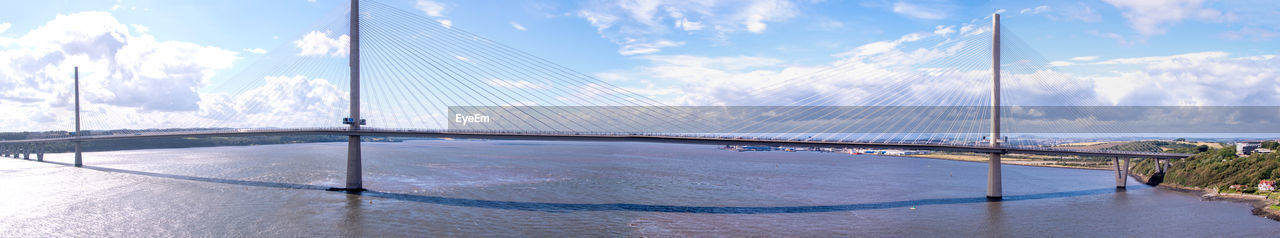 BRIDGE OVER SWIMMING POOL AGAINST SKY