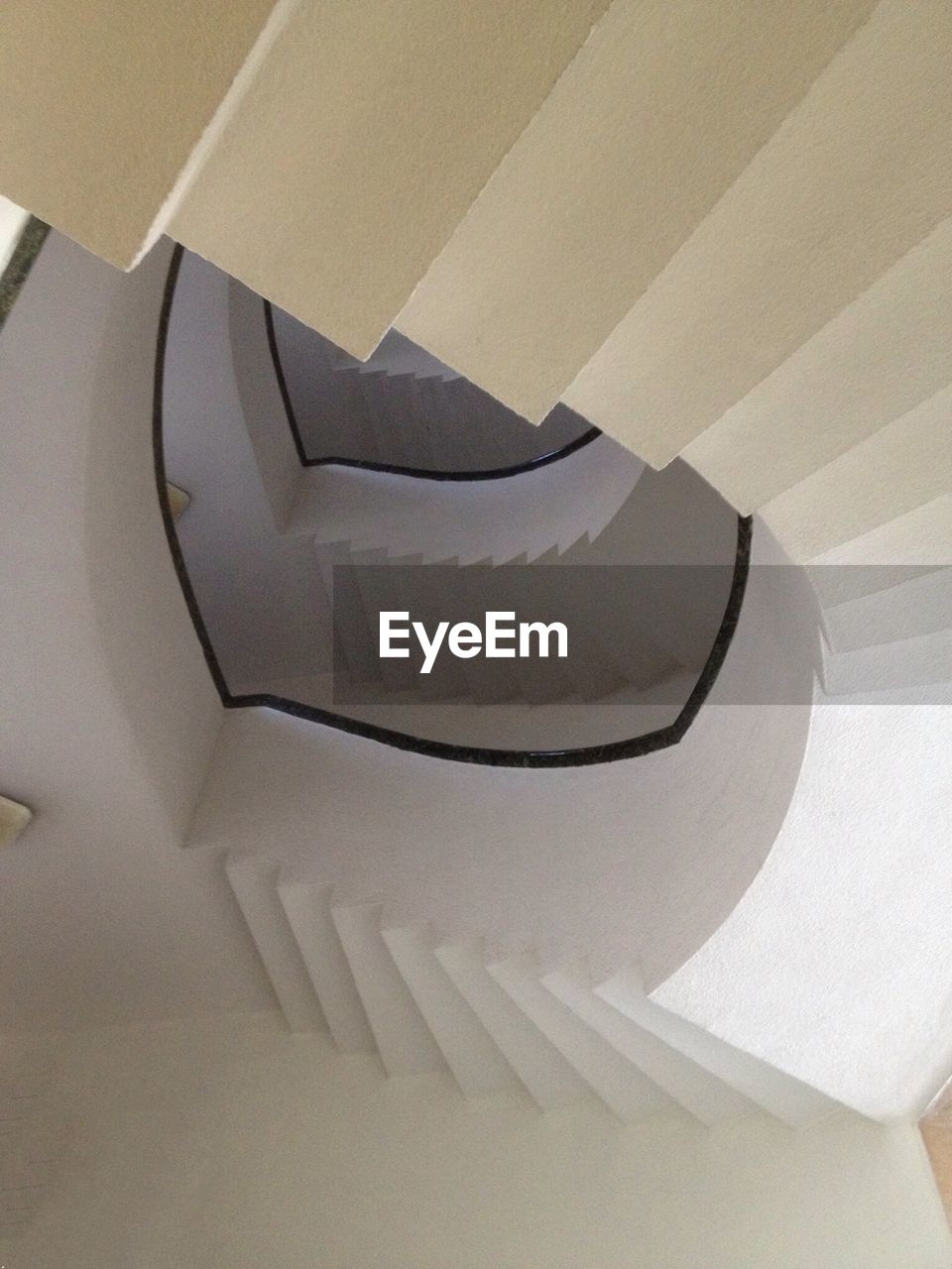 Low angle view of spiral staircase