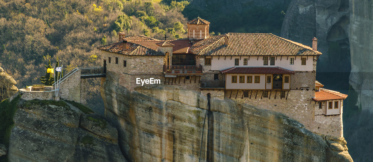 high angle view of buildings in town