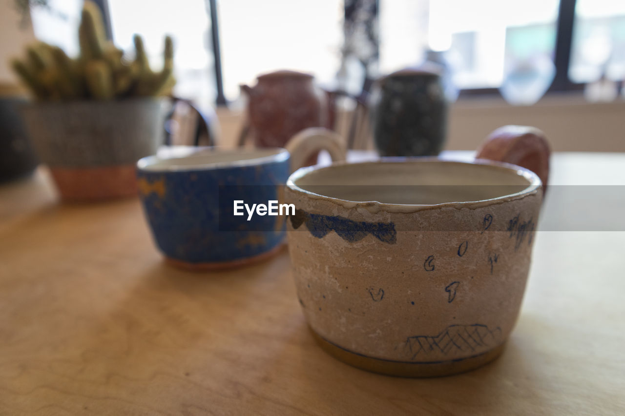 Pottery collections by the famous artist for sale  in kamakura, japan. editorial content