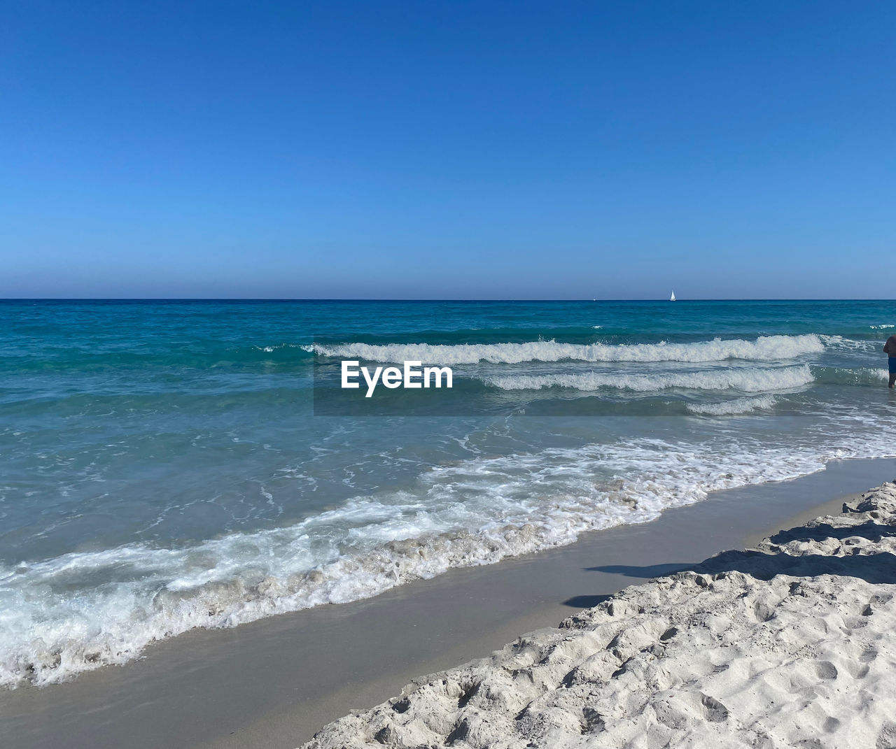 SCENIC VIEW OF BEACH AGAINST CLEAR SKY