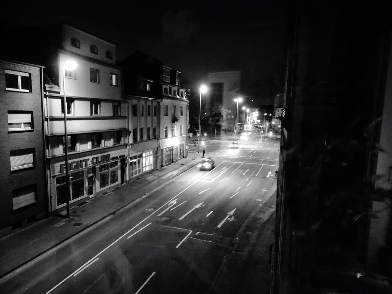 VIEW OF ILLUMINATED STREET LIGHT AT NIGHT