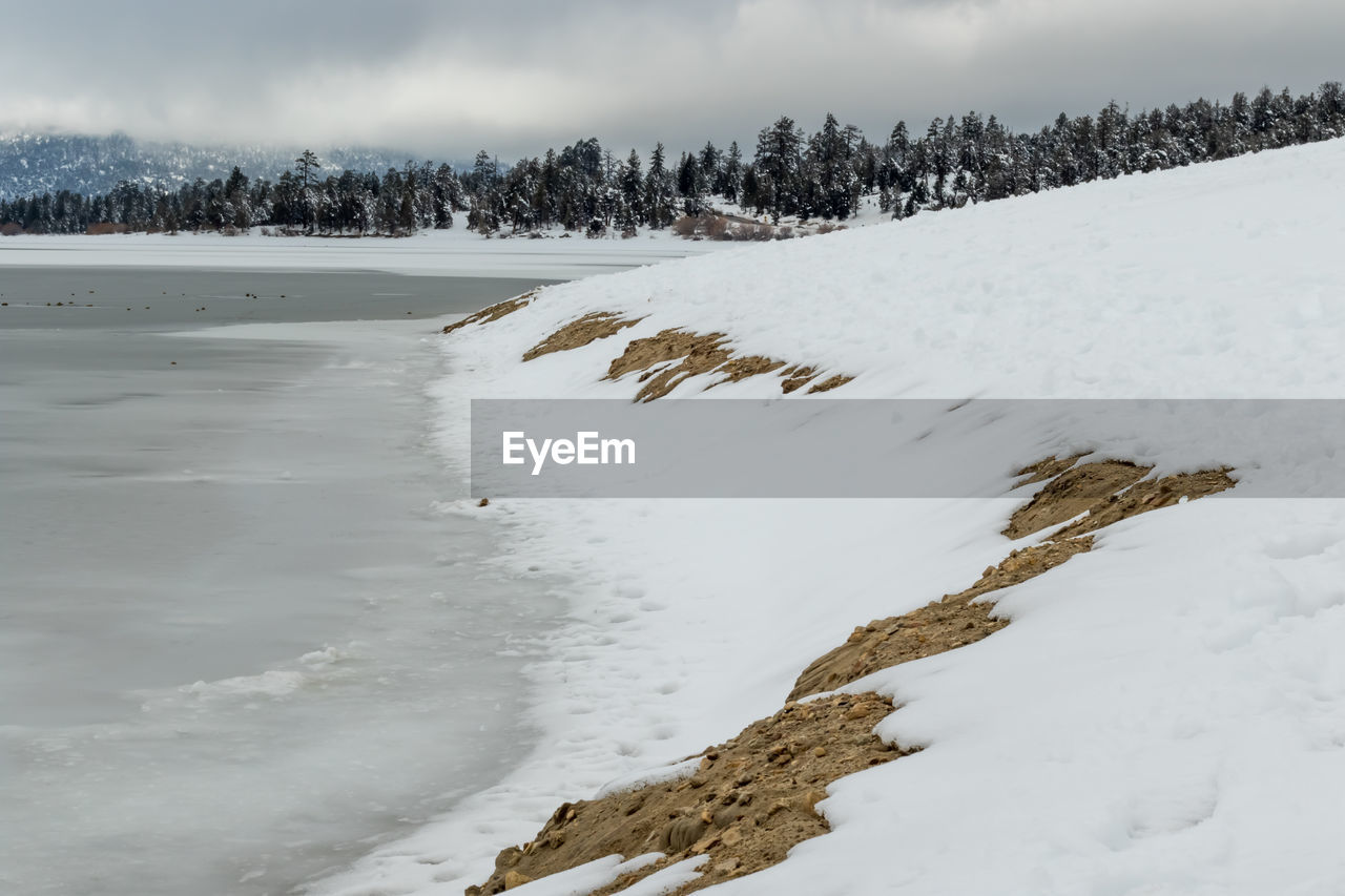 SCENIC VIEW OF FROZEN LANDSCAPE AGAINST SKY