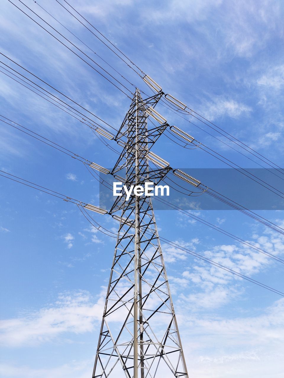 LOW ANGLE VIEW OF POWER LINES AGAINST SKY