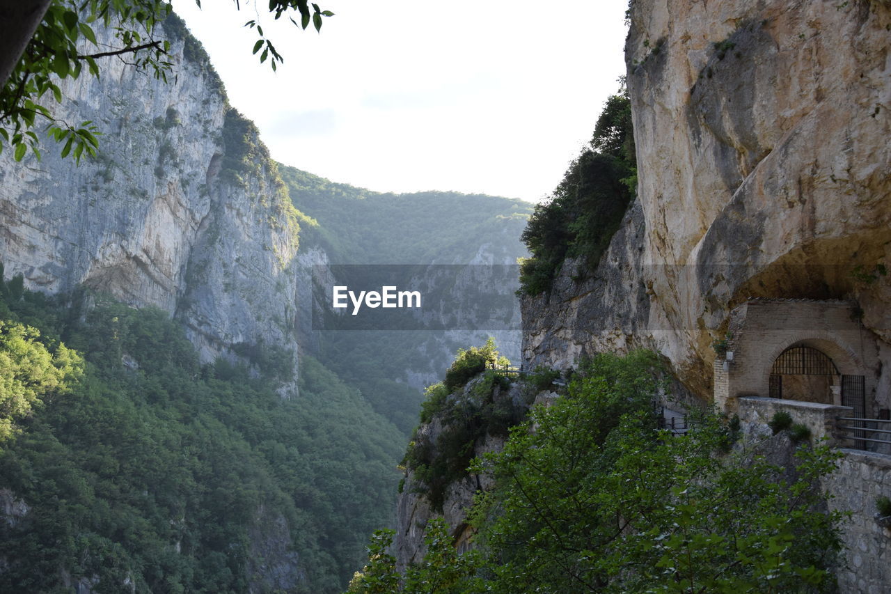 Scenic view of mountain against sky