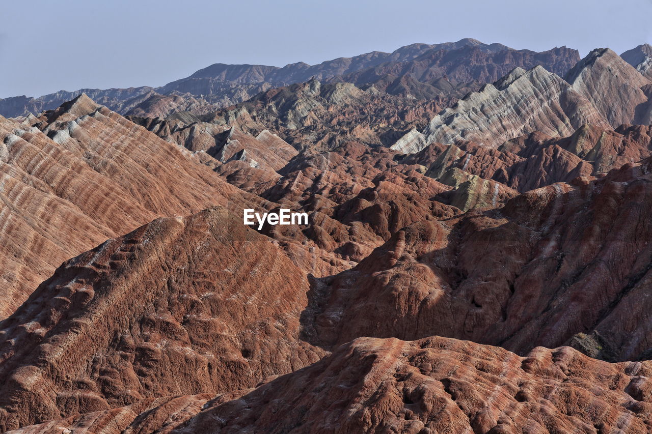 0869 sandstone and siltstone landforms of zhangye danxia nnal.geological park. zhangye-gansu-china.