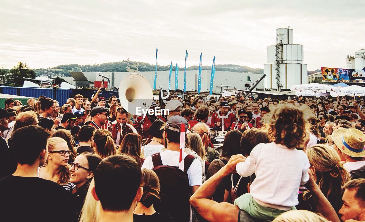 CROWD AT MUSIC CONCERT