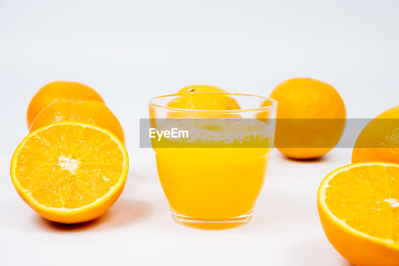 YELLOW AND ORANGE JUICE