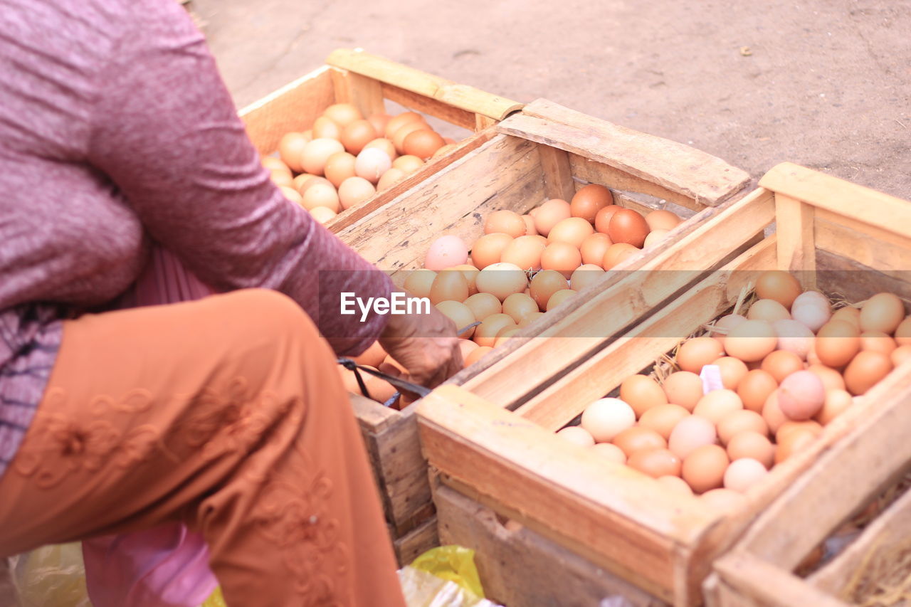 Egg sellers are tidying up their wares