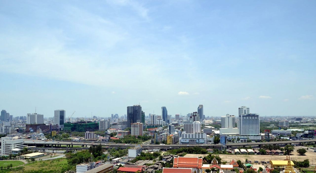 Cityscape against sky