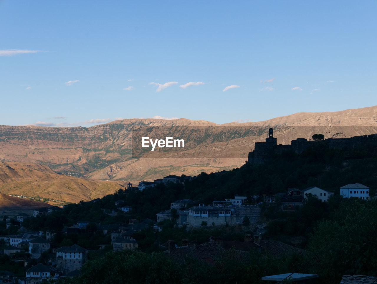 HOUSES IN A MOUNTAIN